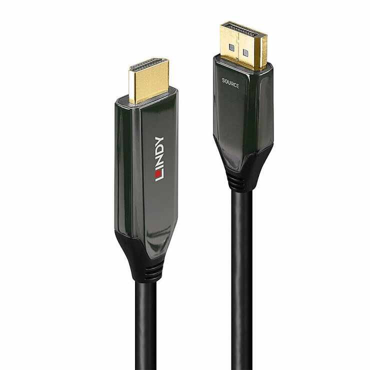 Cablu activ Displayport la HDMI 8K60Hz/4K120Hz T-T 2m, Lindy L40931