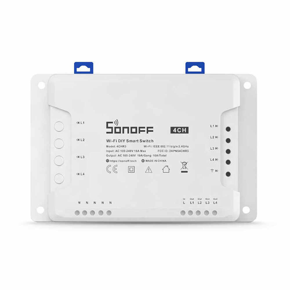 Releu Wireless 4 canale – Sonoff 4CH R3 – Resigilat