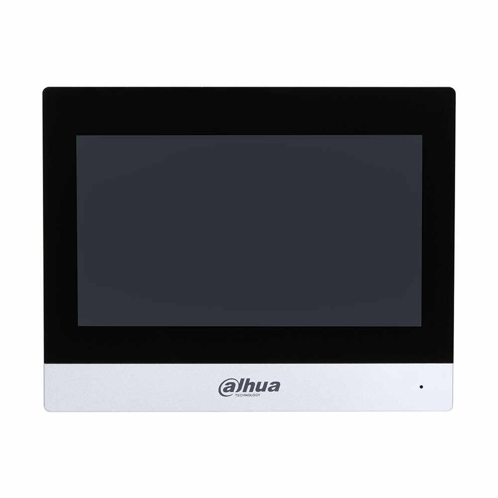 Videointerfon de interior IP WIFI Dahua VTH8A21KMS-W, 7 inch, aparent, PoE, slot card