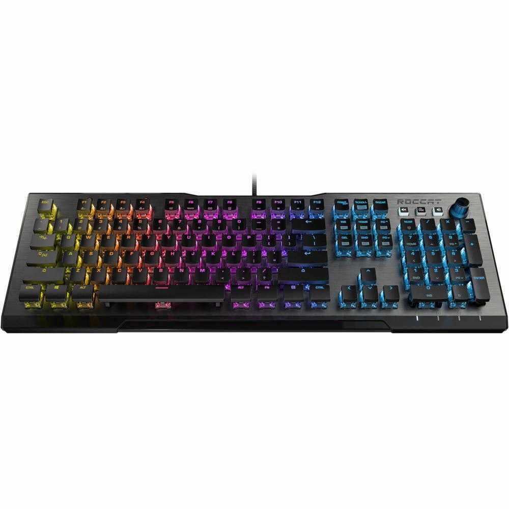 Tastatura gaming mecanica Roccat Vulcan 100 AIMO, iluminare RGB, Negru