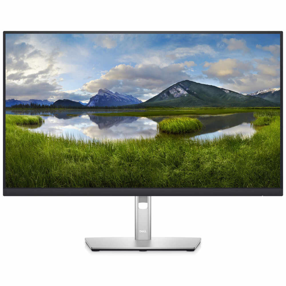 Monitor LED Dell P2722H, 27inch, Full HD, 60Hz, 5ms, HDMI, Display Port, VGA, USB, Argintiu