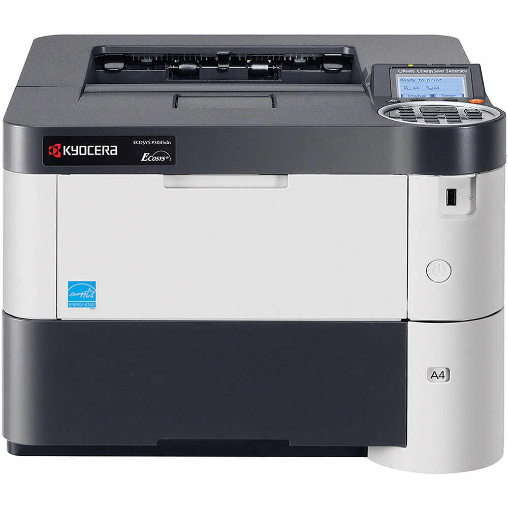 Imprimanta Second Hand Laser Monocrom Kyocera ECOSYS P3055dn, Duplex, A4, 57ppm, 1200 x 1200dpi, USB, Retea